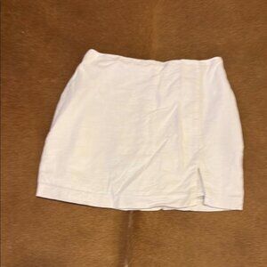 Linen White Skort